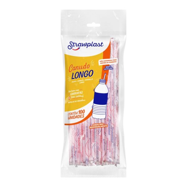 CANUDO GARRAFA STRAWPLAST